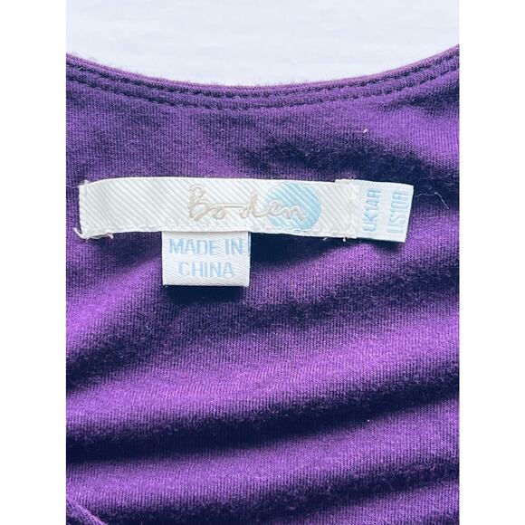 Boden US 10 Jersey Scoop Neck A-line Dress Sleeveless Tank Purple - Picture 8 of 9